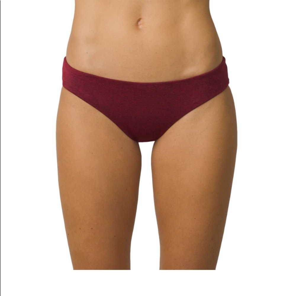 Prana Breya Bikini Bottom XL Reversible Burgundy Bikini Bottom NWT